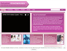 Tablet Screenshot of knochenkrebs.net